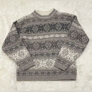 Eddie Bauer * Vintage Sweater, Wool Blend, Tan/Brown/Cream, Women’s Small